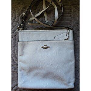 Coach Crossgrain Leather Light Blue Messenger Crossbody